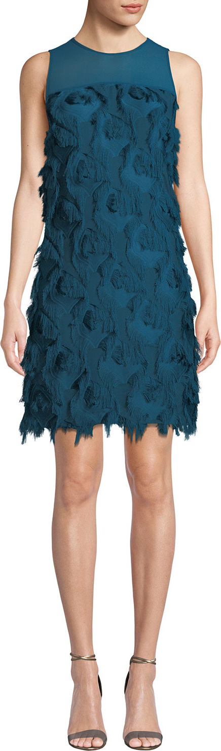 MICHAEL MICHAEL KORS Feather Textured Shift Dress