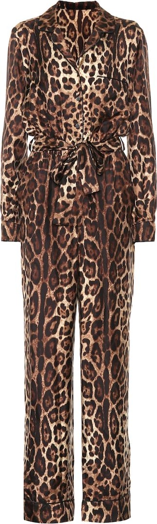 Dolce & Gabbana Leopard-print silk jumpsuit