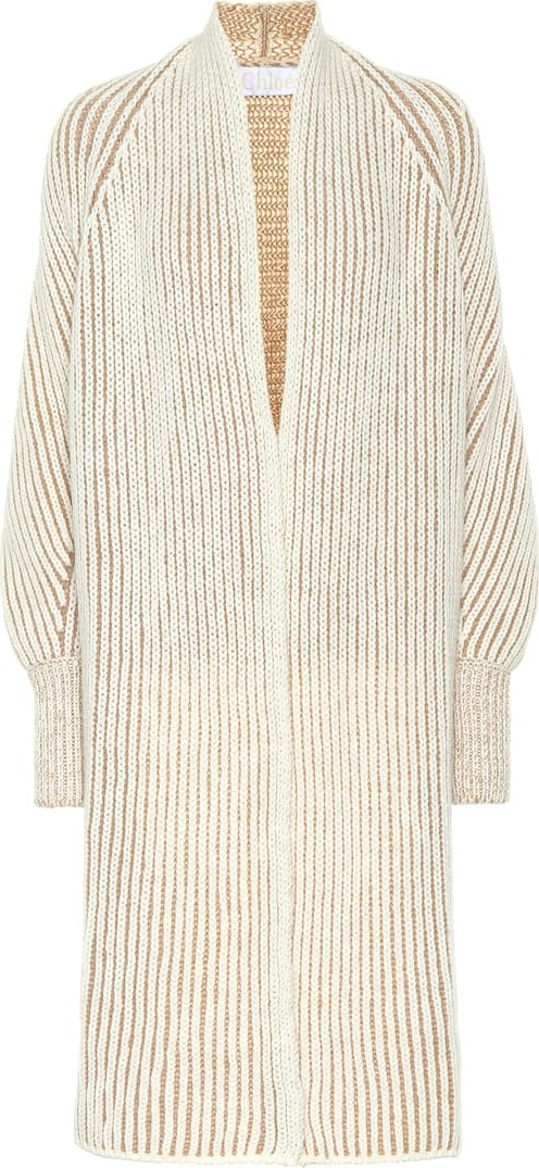 Chloe Ribbed wool-blend cardigan