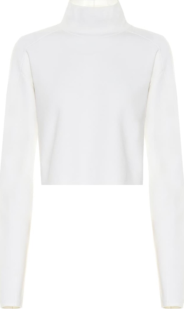 Helmut Lang High-neck cropped sweater