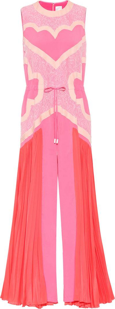 Huishan Zhang Paneled wide-leg jumpsuit