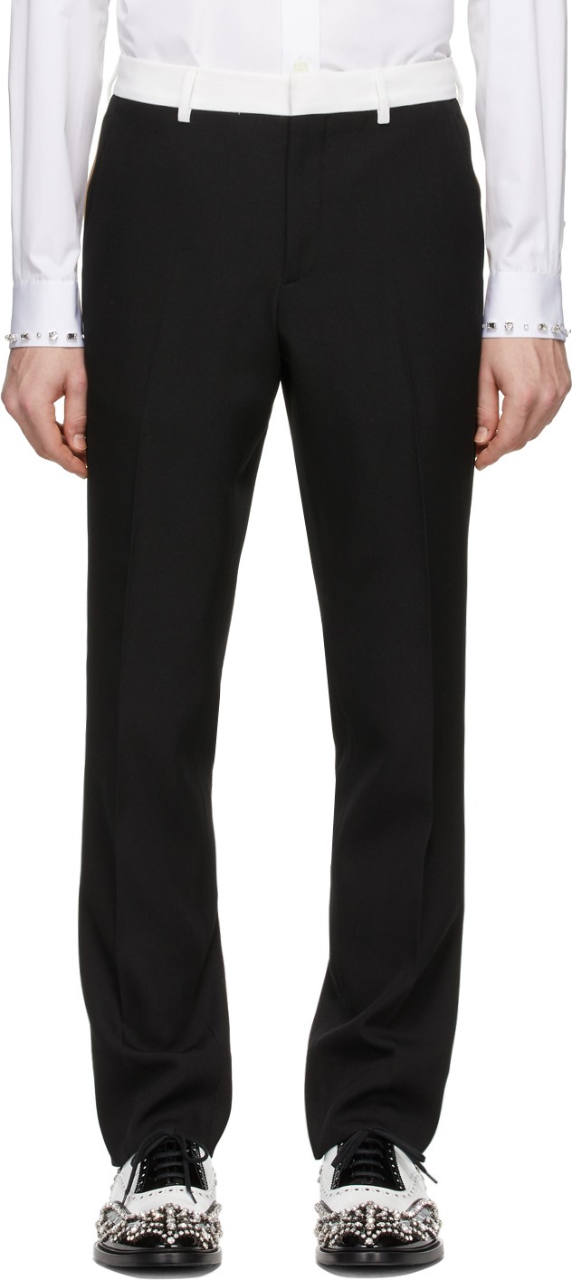 Burberry London England Black Wool Trousers