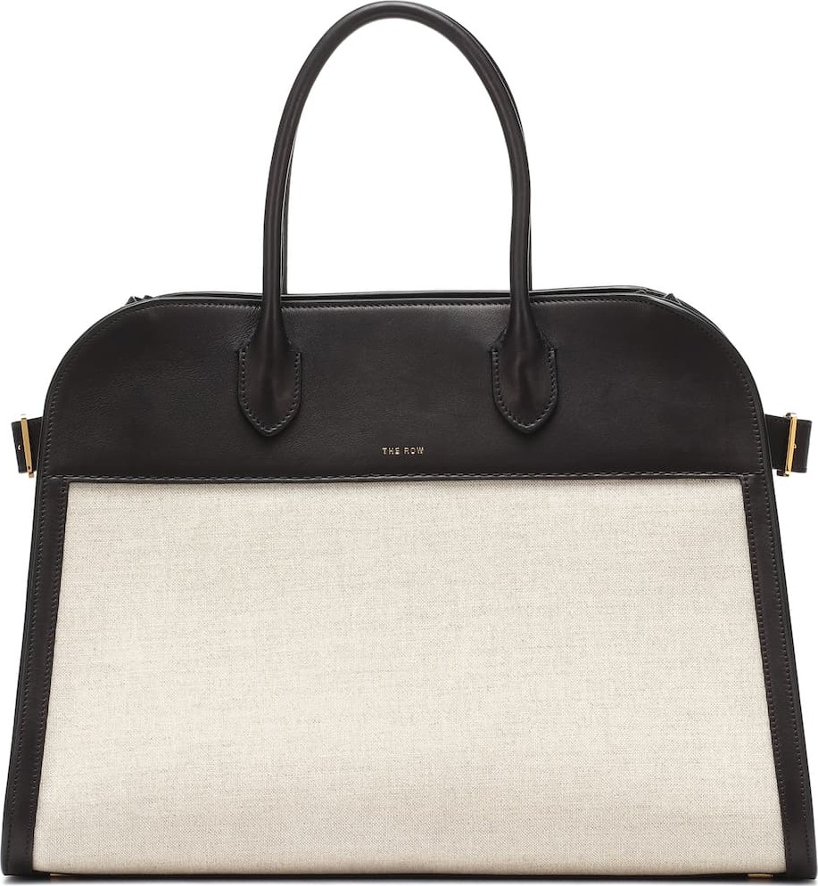 THE ROW Margaux 15 canvas and leather tote