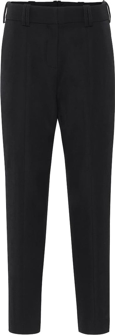 Balmain Wool high-rise tapered pants
