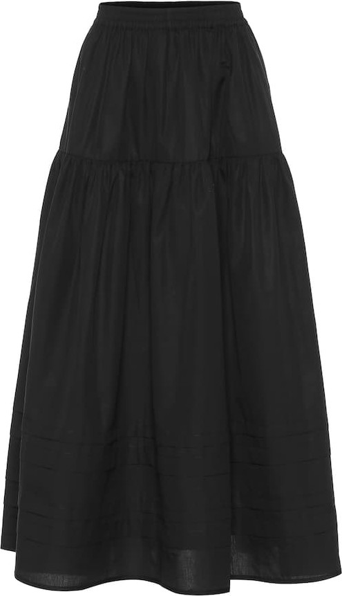 Cecilie Bahnsen Eiko cotton-poplin midi skirt