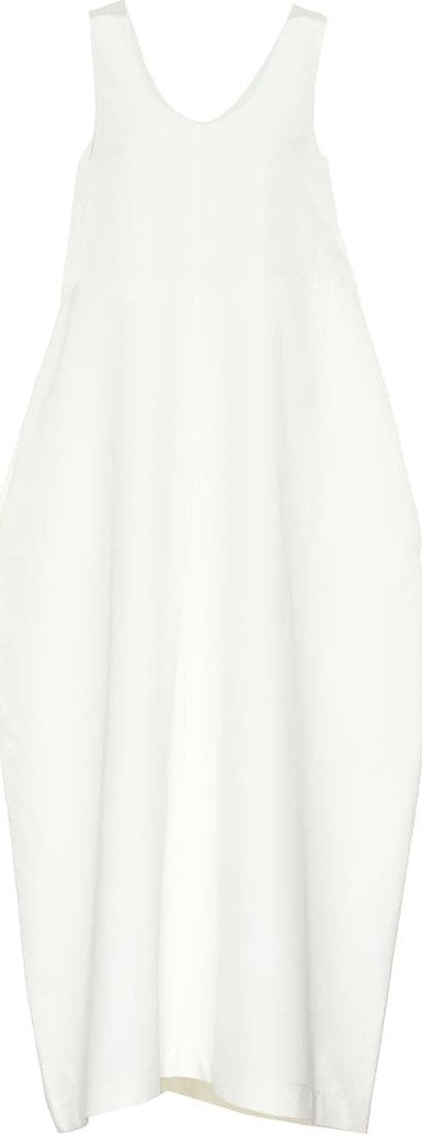 Jil Sander Cotton and silk maxi dress