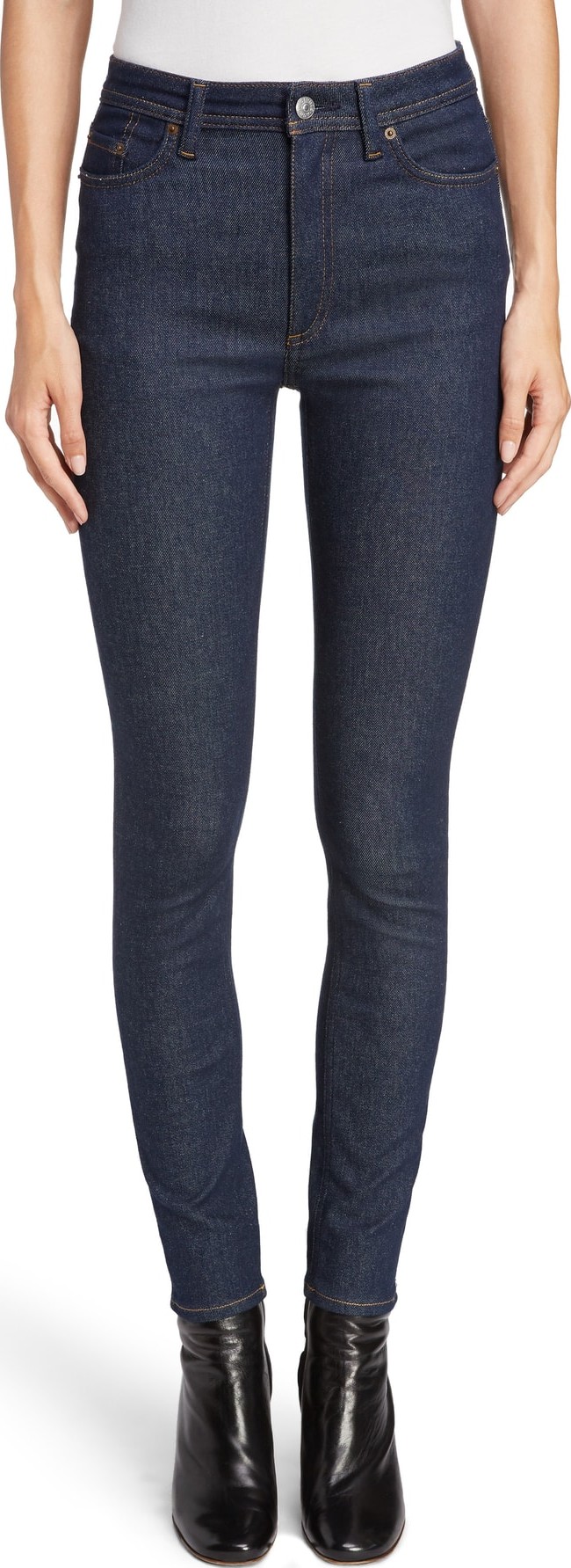 Acne Studios Peg High Waist Skinny Jeans