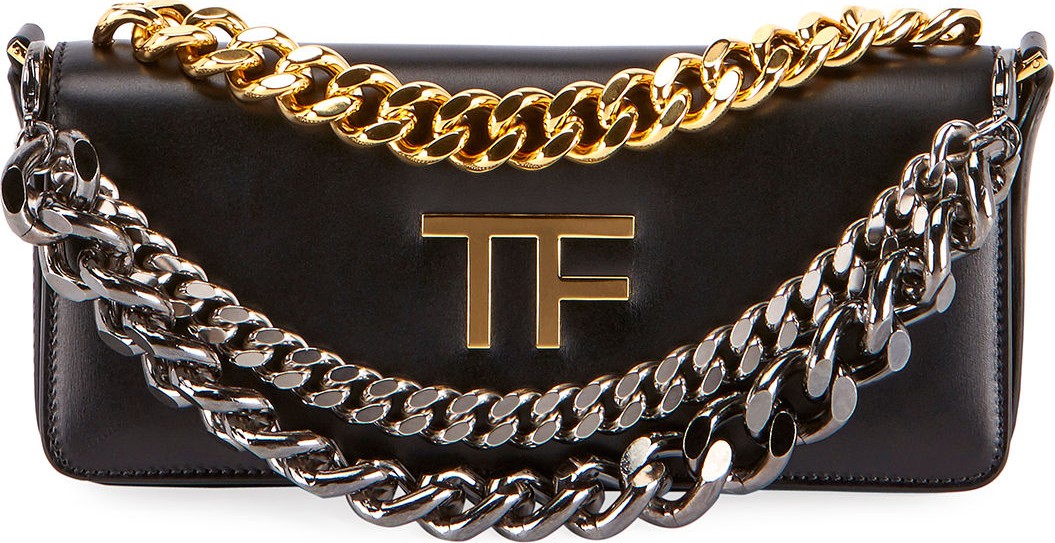TOM FORD Palmellato TF Leather Shoulder Bag