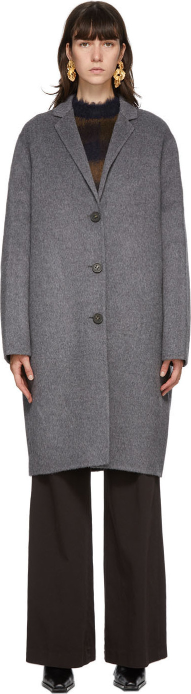Acne Studios - Grey Wool Single-Breasted Coat