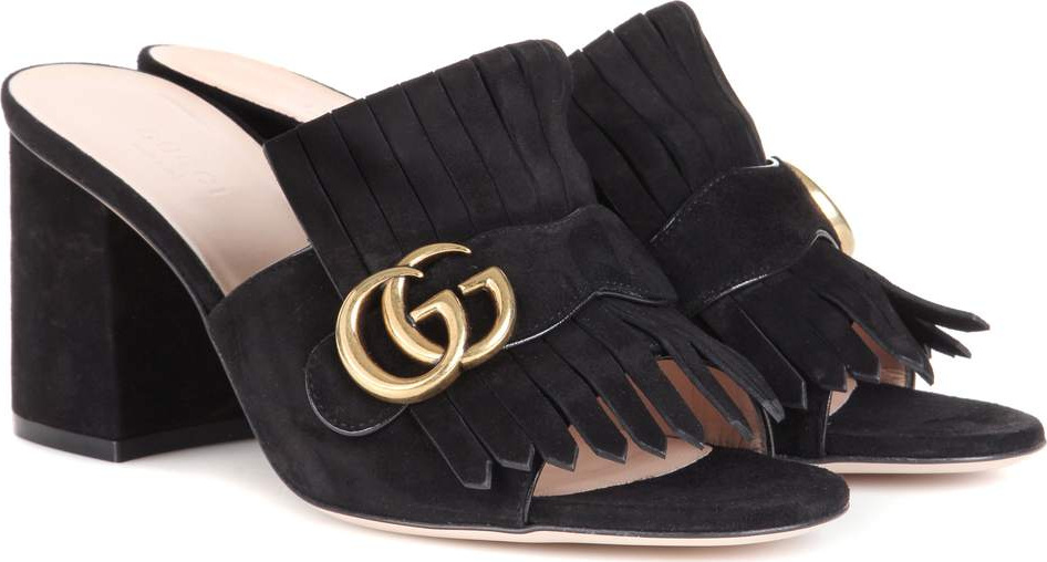 Gucci Suede slip-on sandals