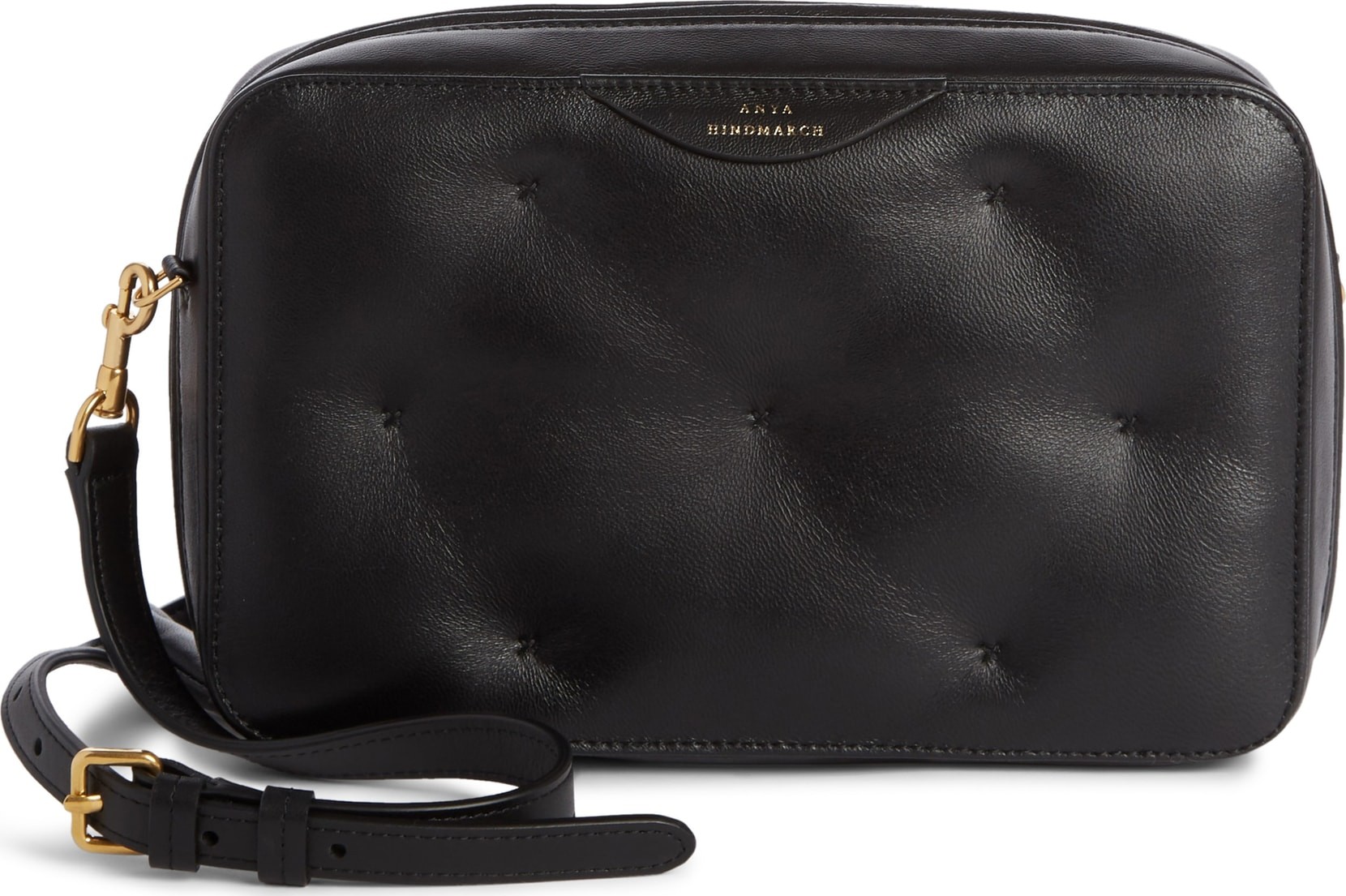 Anya Hindmarch Chubby Lambskin Leather Crossbody Bag