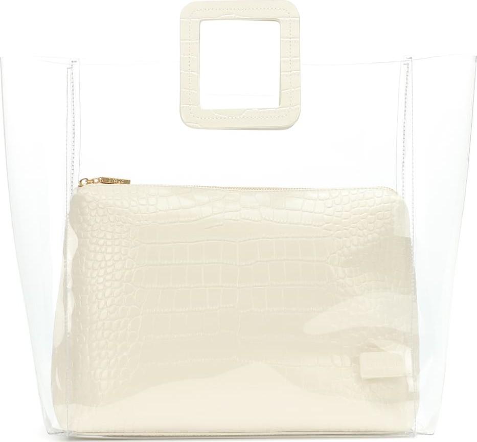 Staud Large Shirley embossed leather tote