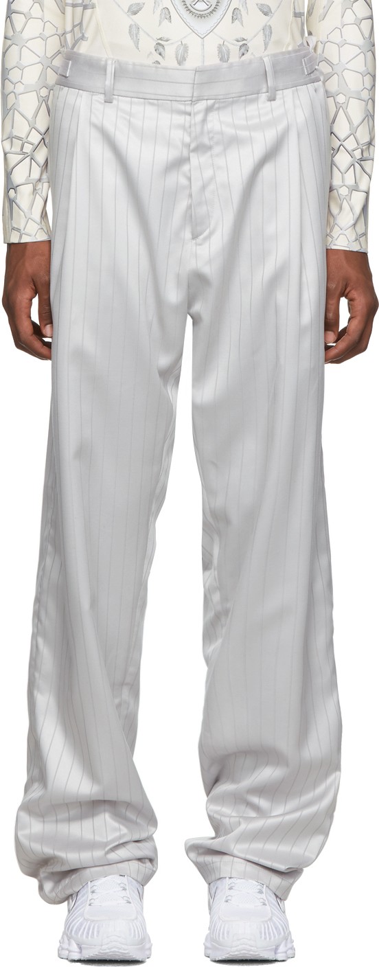 GmbH Silver Jacquard Tarek Trousers