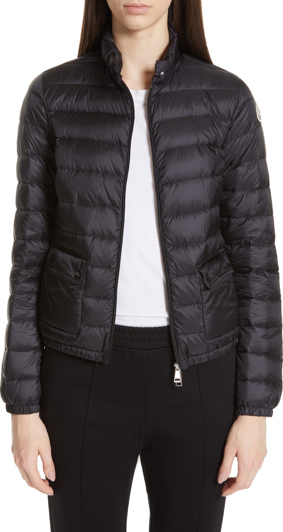 Moncler Lans Water Resistant Quilted Down Jacket