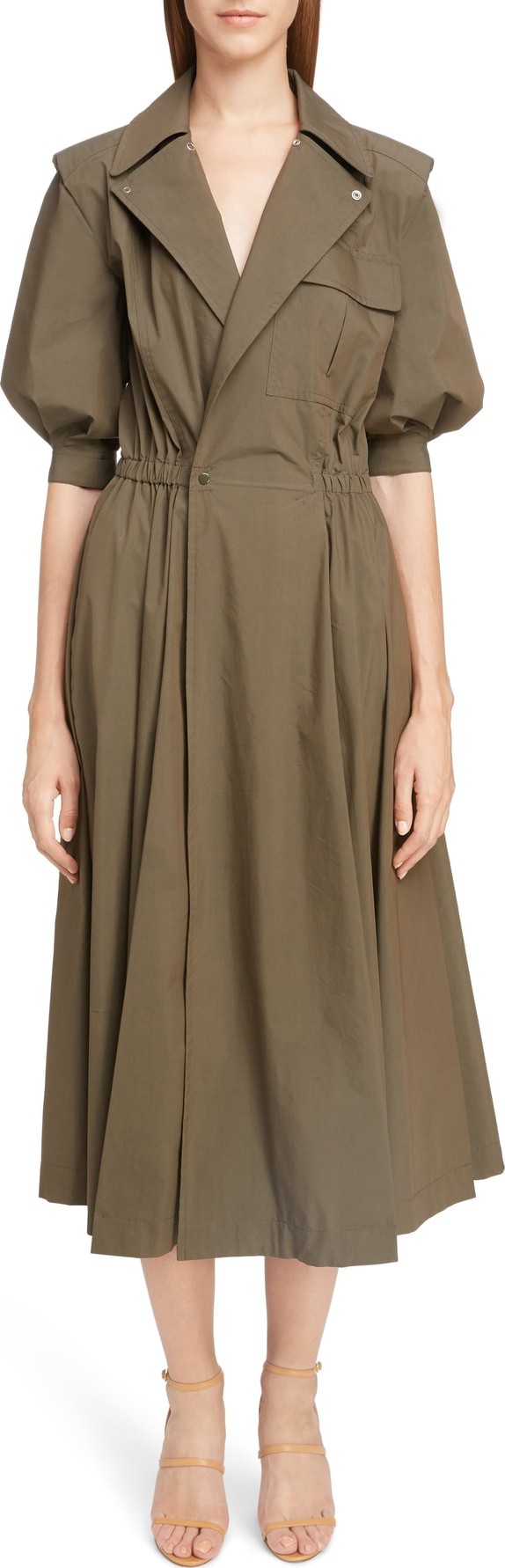 Toga Trench Taffeta Shirtdress