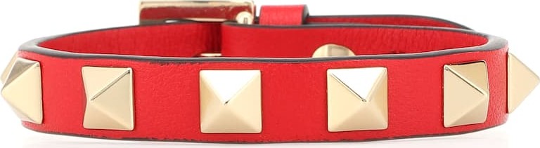 Valentino Valentino Garavani Rockstud leather bracelet