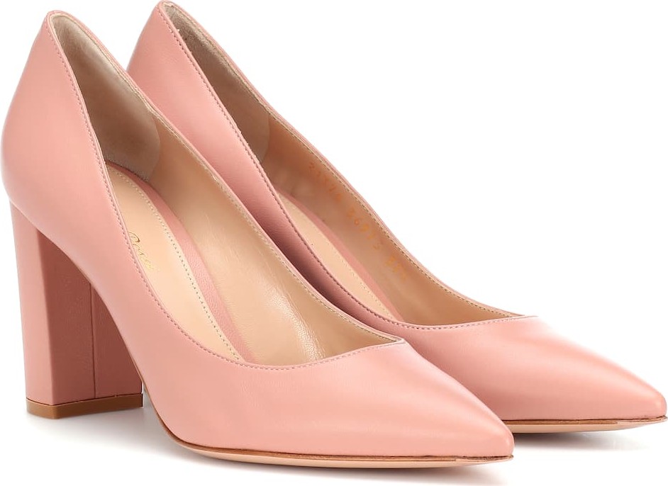 Gianvito Rossi Piper 85 leather pumps