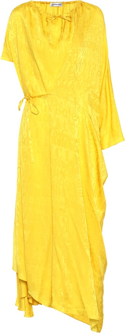 Balenciaga Silk-jacquard dress