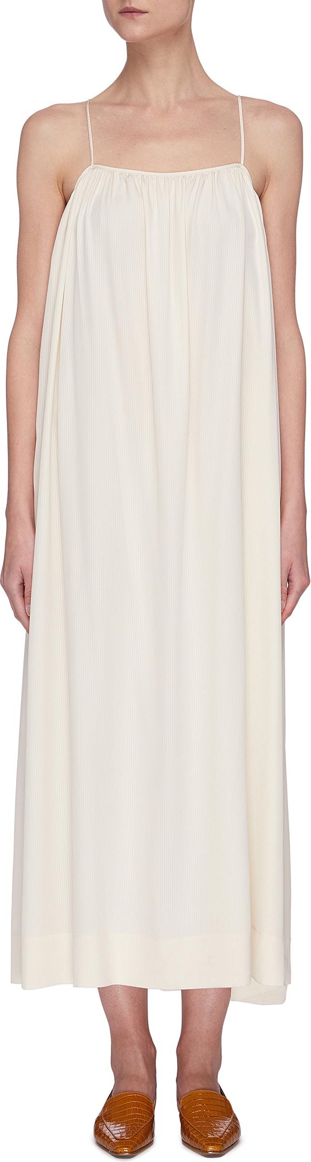 THE ROW 'Howard' Pekin Stripe Maxi Dress THE ROW 'Howard' Pekin Stripe Maxi Dress