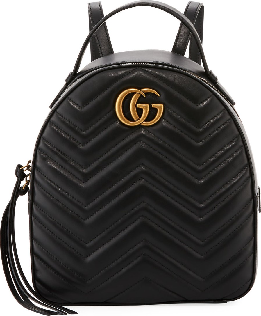 Gucci GG Marmont Quilted Leather Backpack  Light Pink