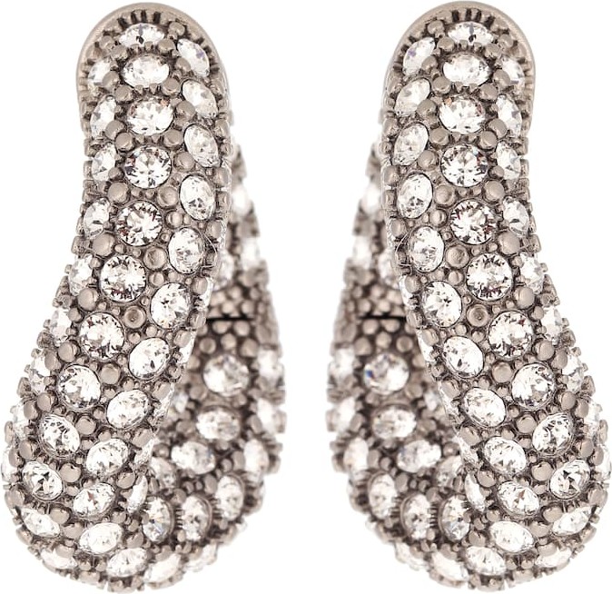 Balenciaga Loop embellished hoop earrings