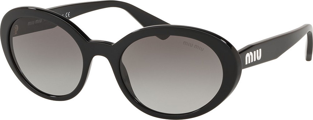 Miu Miu Mirrored Acetate Oval Sunglasses