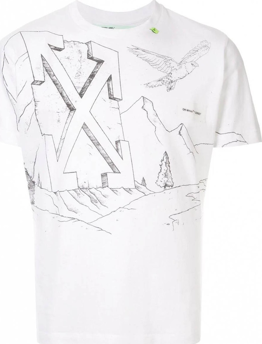 Off White Pencil drawing t-shirt