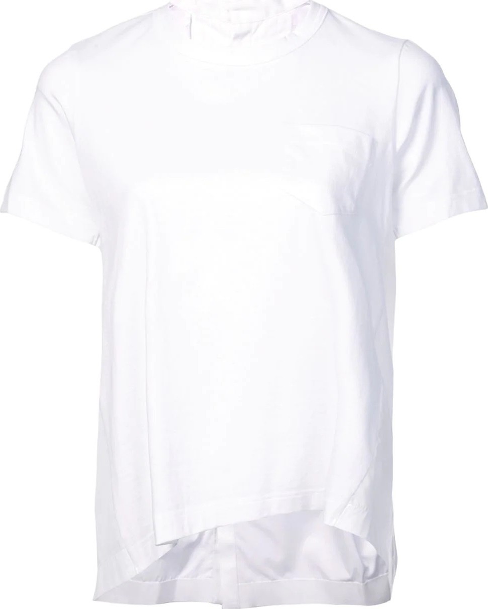 Sacai flared back t-shirt
