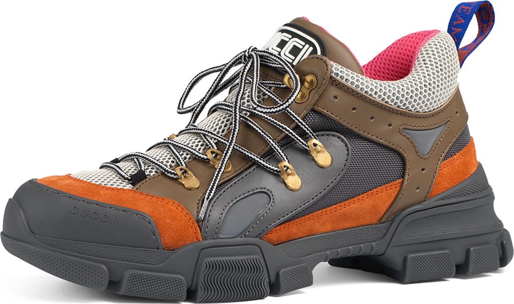 Gucci Leather and Canvas Sneaker