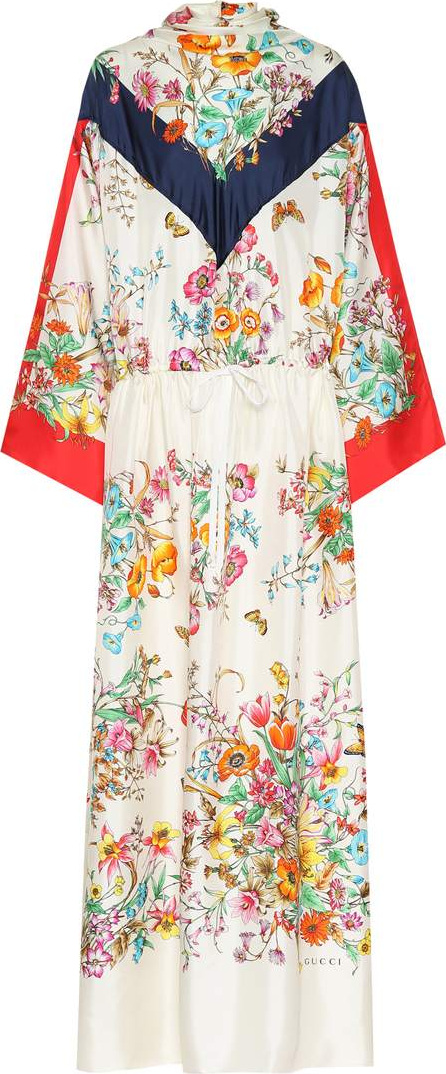 Gucci Floral silk maxi dress