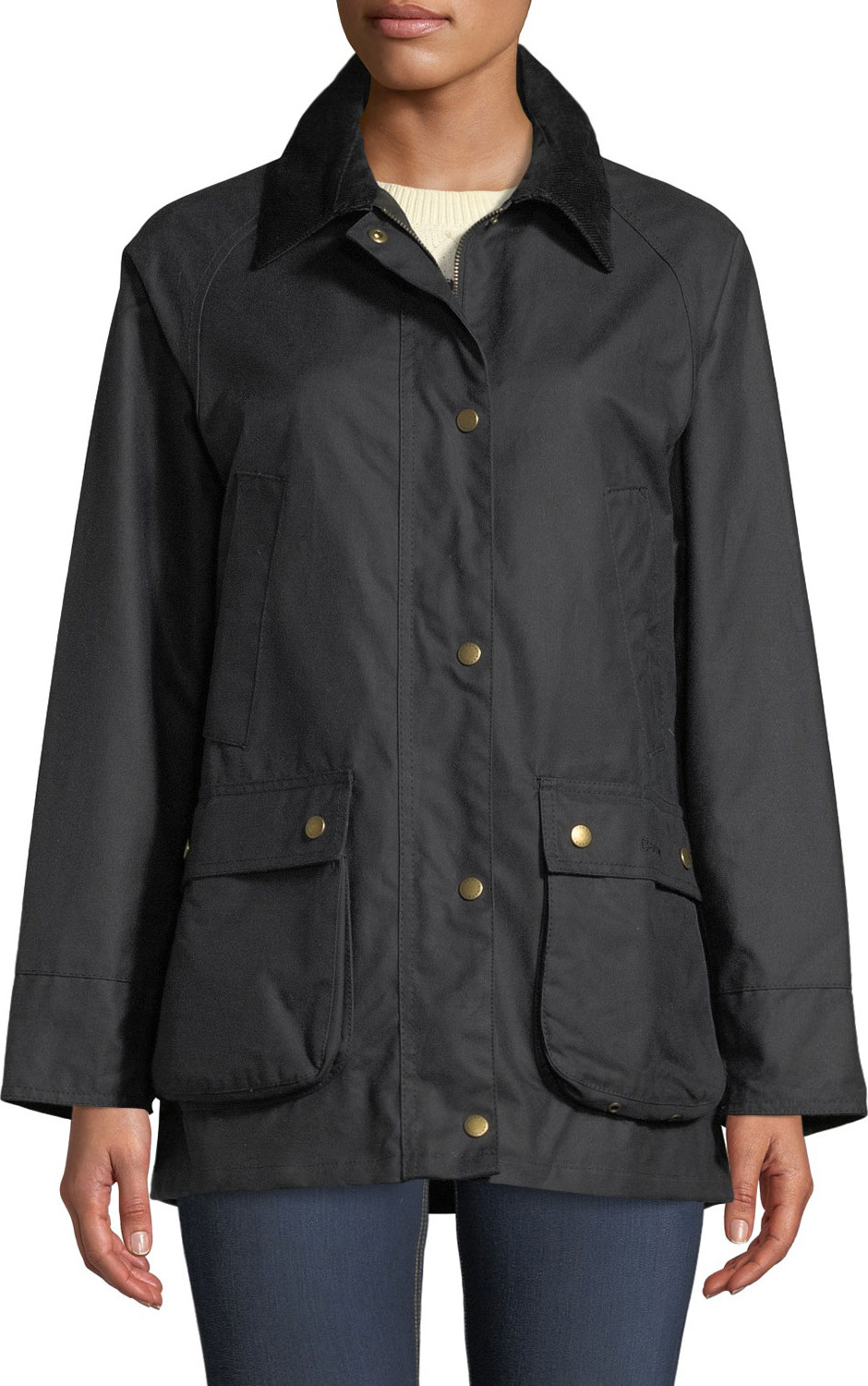 Barbour Acorn Waxed Jacket w/ Collar