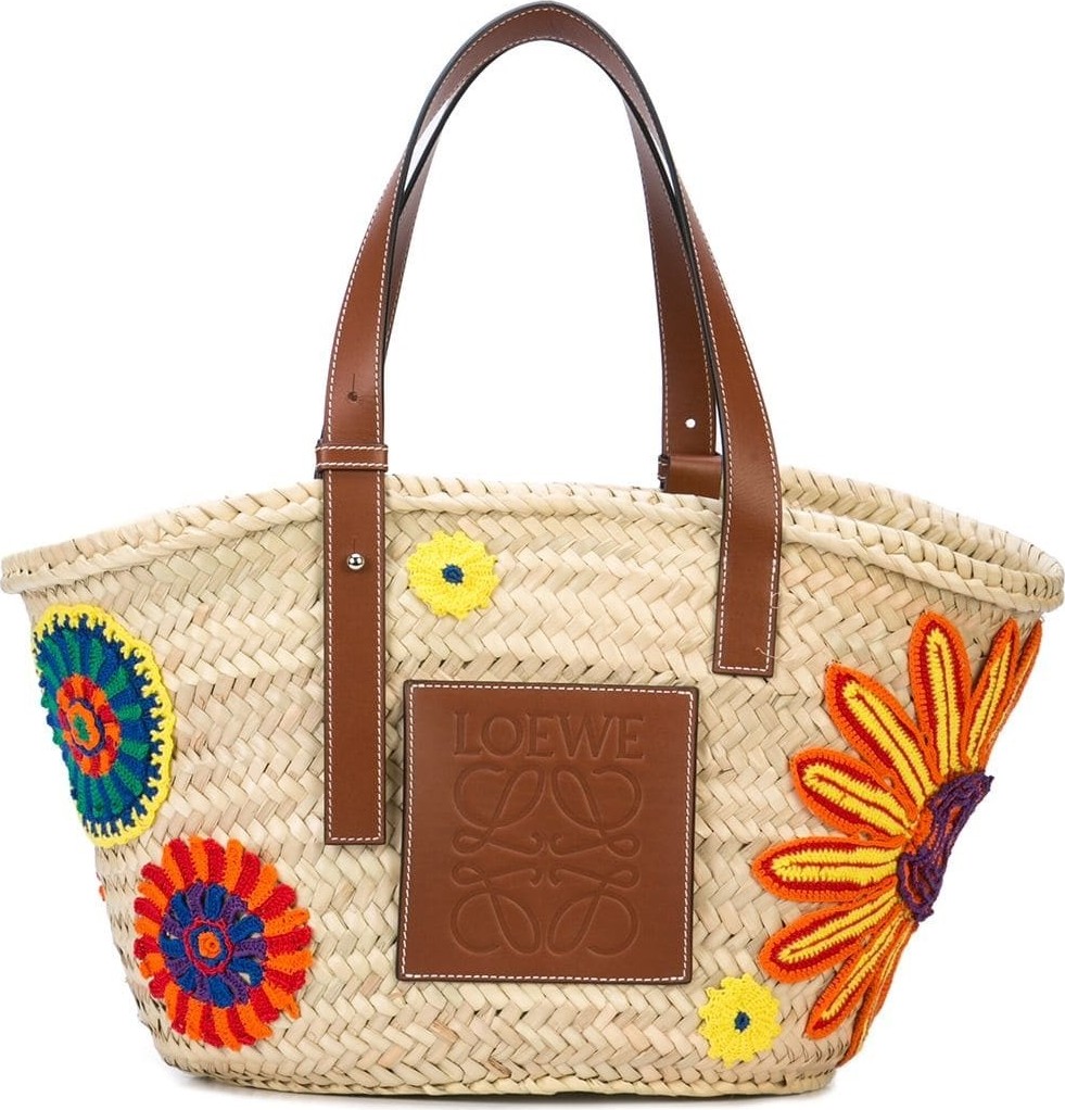 LOEWE Multicolor Basket Flowers Bag