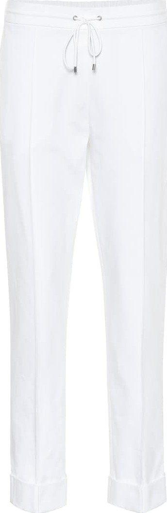 KENZO High-rise straight cotton pants