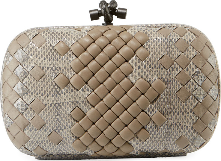 Bottega Veneta Medium Chain Knot Ayers Clutch Bag