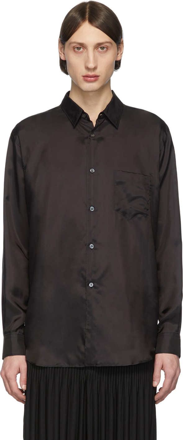 Comme Des Garcons Black Taffeta Shirt