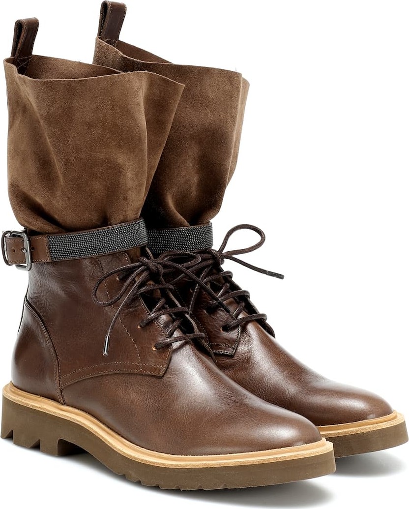 Brunello Cucinelli Leather ankle boots