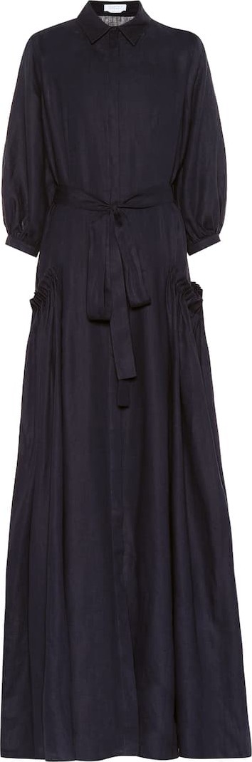 Gabriela Hearst Cervantes linen shirt dress