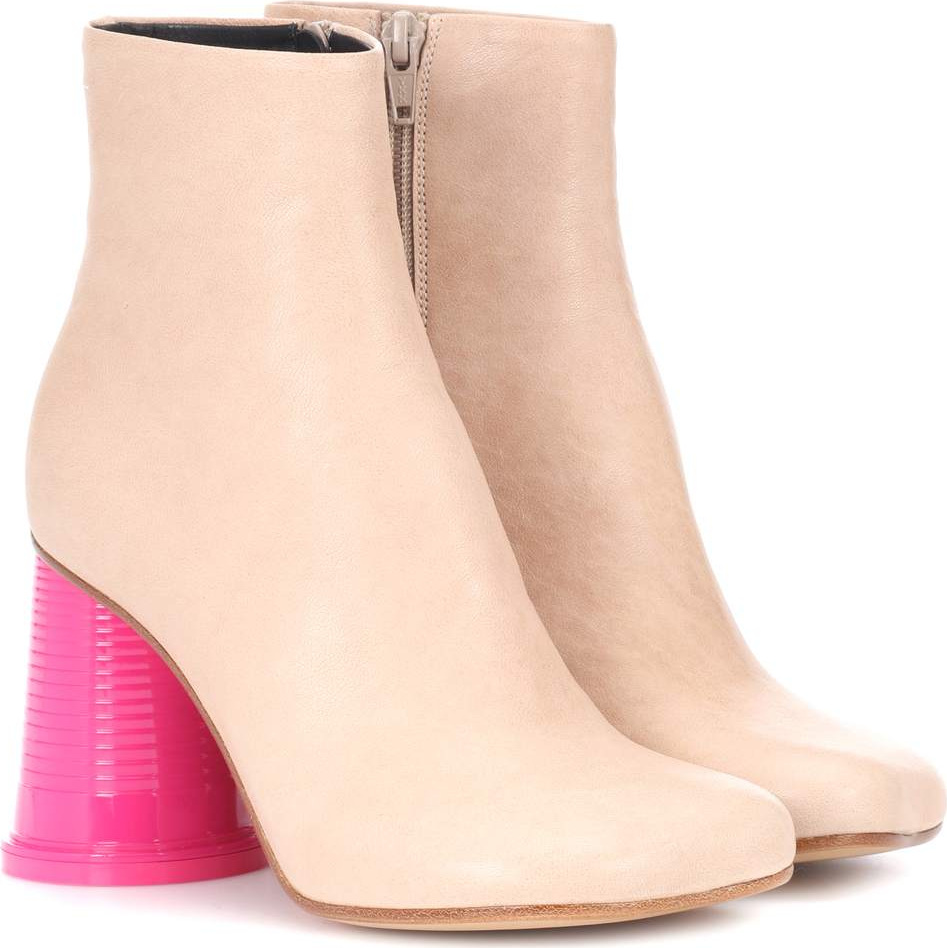 MM6 Maison Margiela Leather ankle boots