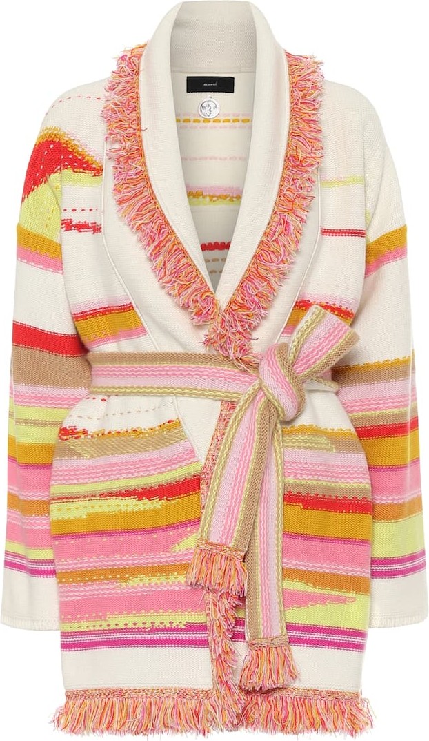 Alanui Cashmere-jacquard cardigan