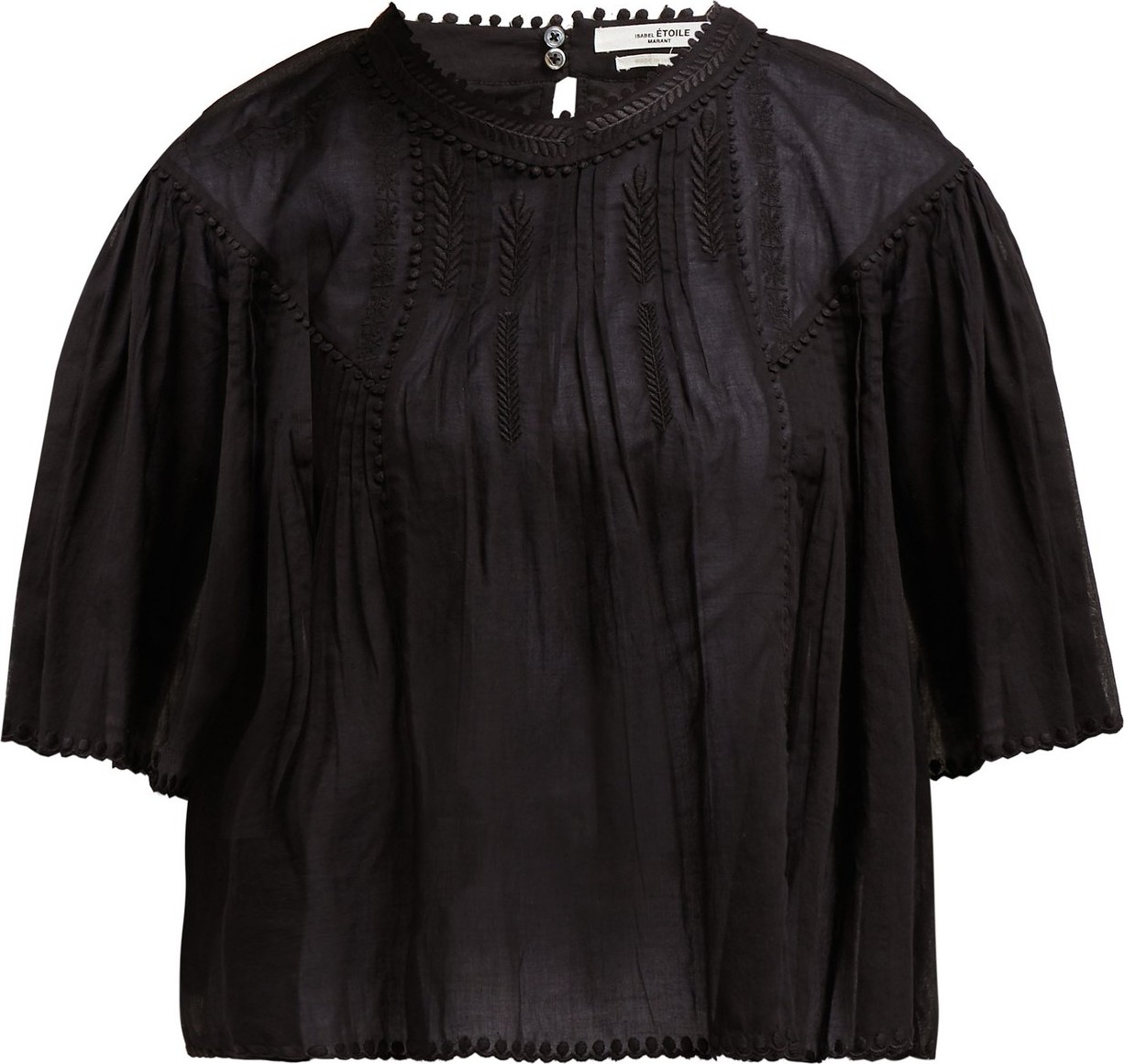 Isabel Marant Etoile Algar embroidered cotton blouse