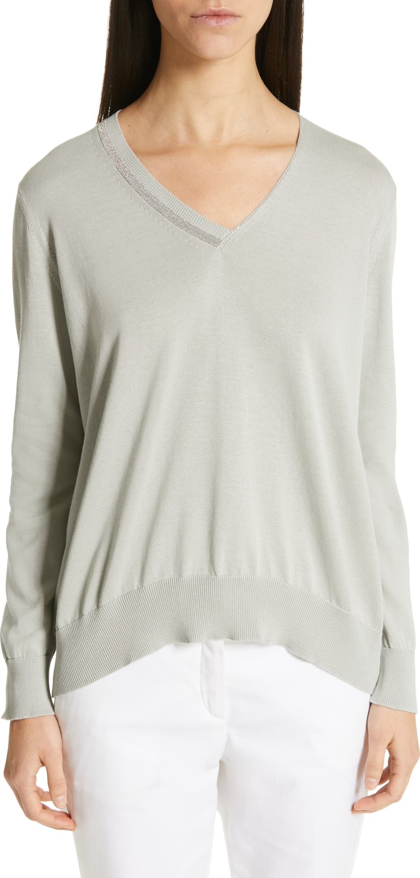 Fabiana Filippi Chain Trim Sweater
