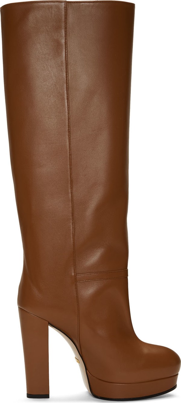 Gucci Brown Platform Boots