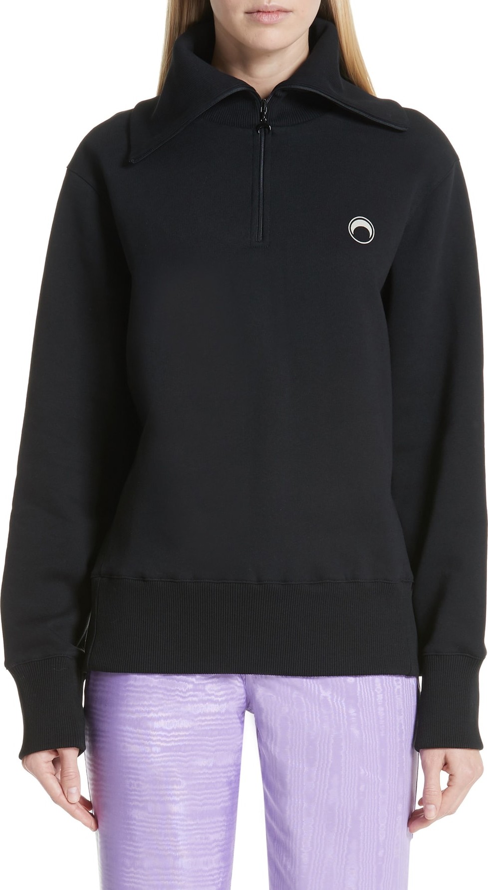 Marine Serre Half Zip Pullover