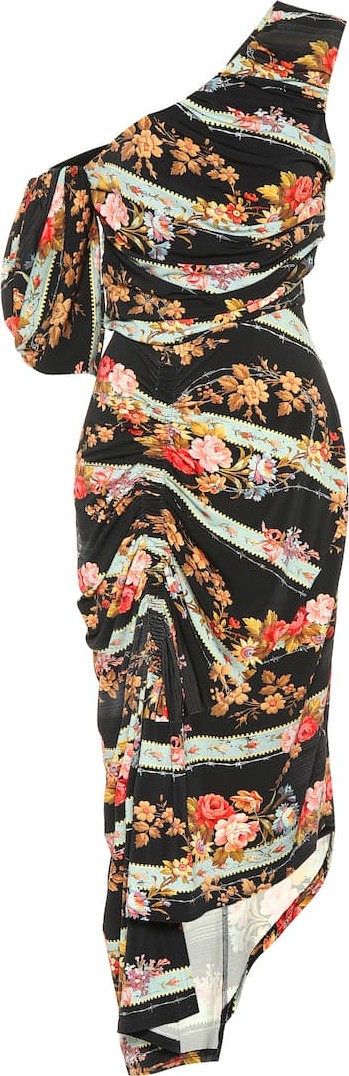 Preen Kristen floral stretch crêpe dress