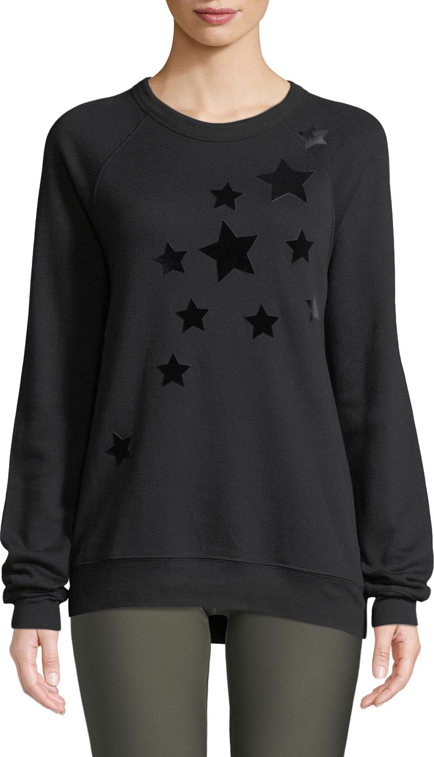 ULTRACOR Velvet Star Crewneck Sweatshirt