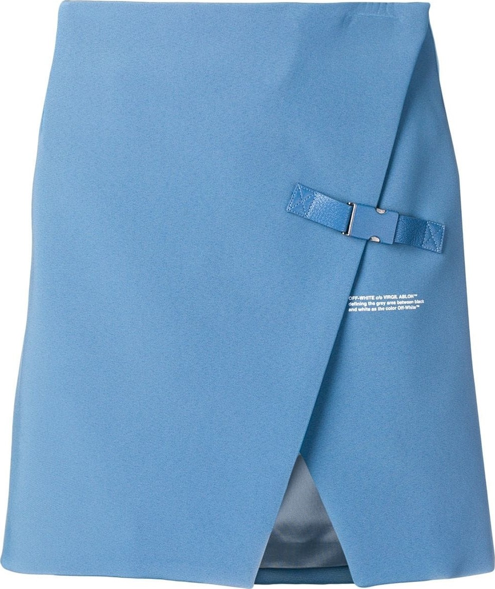 Off White stretch wallet mini skirt