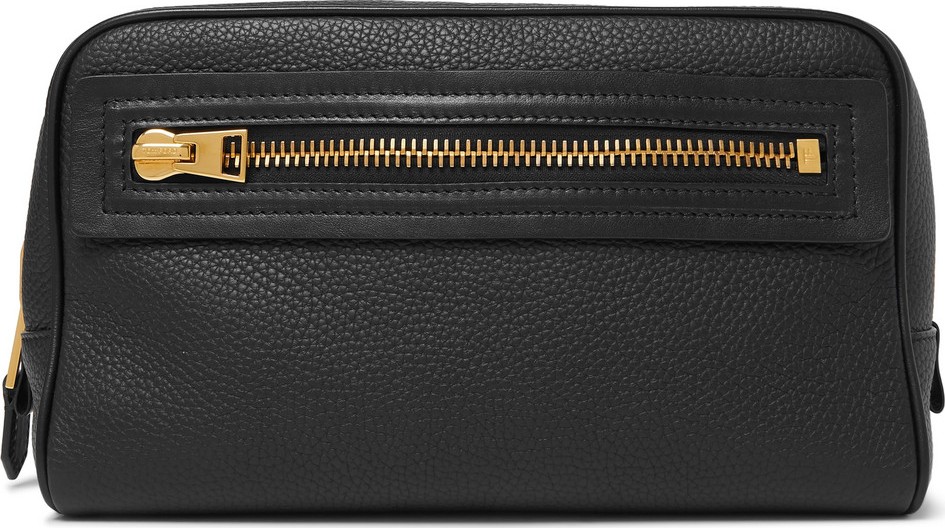 TOM FORD Full-Grain Leather Wash Bag