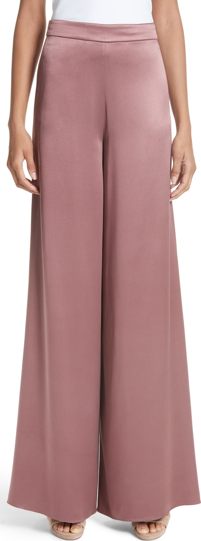 Cushnie Et Ochs Nelle Side Slit Silk Pants