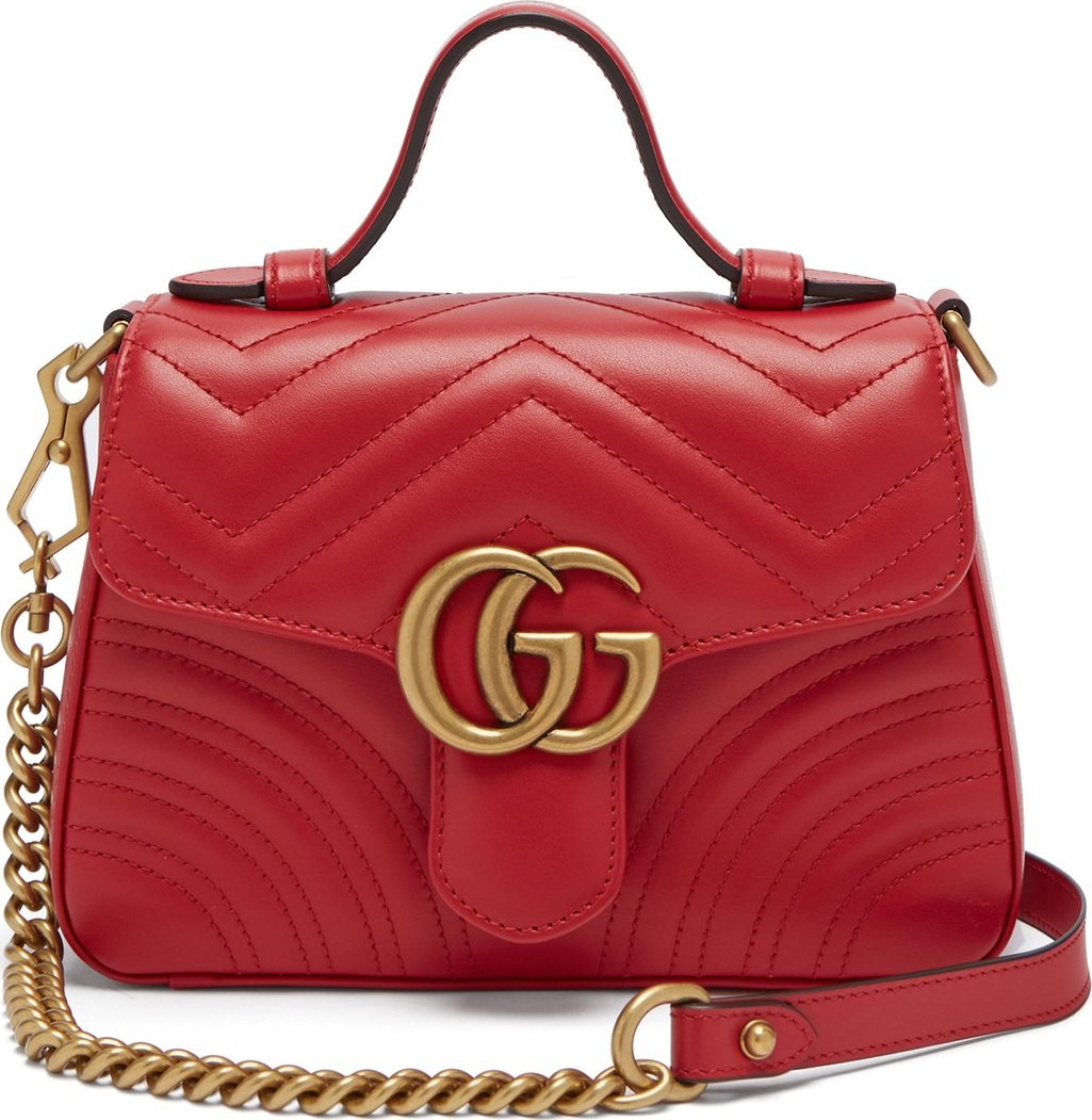 Gucci GG Marmont quilted-leather cross body bag