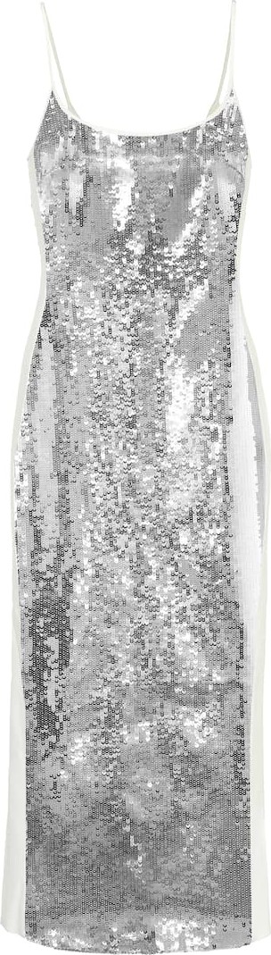 David Koma Sequined cady dress